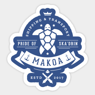 Makoa (light) Paladins Champion Logo Sticker